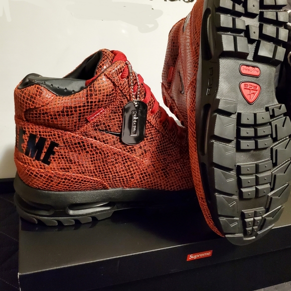 Supreme x Nike Air Max Goadome “Red Snakeskin” 9.5 - Picture 9 of 11